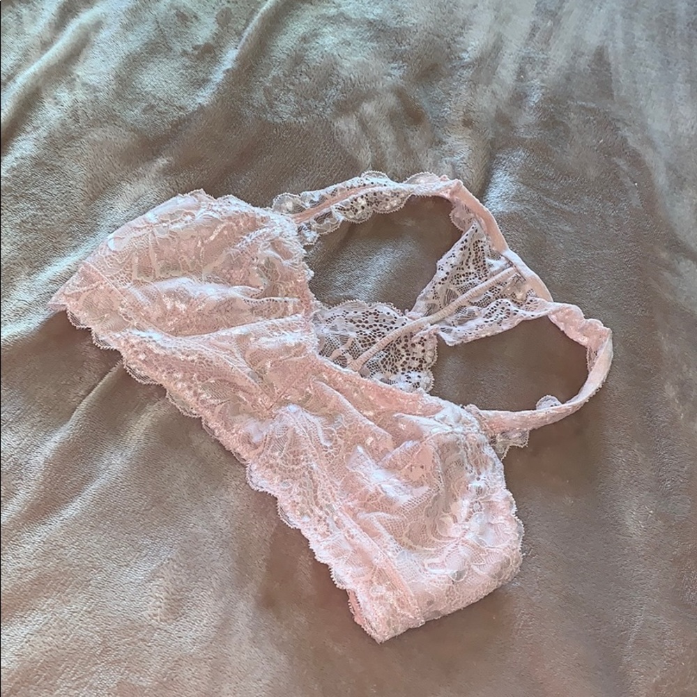 pink bralette